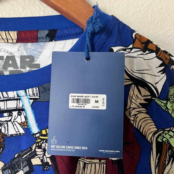 Cakeworthy Star Wars T-Shirt | All Over Print Graphic Tee | Unisex Size M 🪐 - Picture 4 of 6